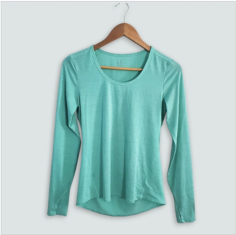 Athleta Shadow Stripe Chi Long Sleeve Tee, Size S